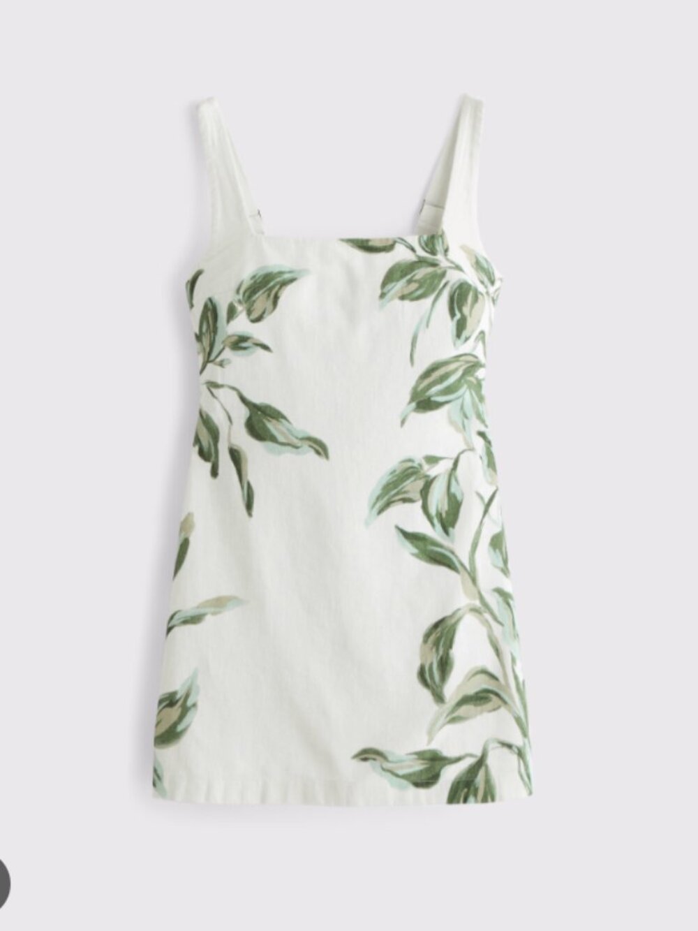 The A&F Scarlett Squareneck Linen-Blend Skort Dress